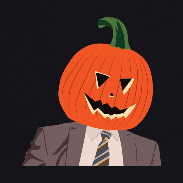 Dwight pumpkin head by Cat Bone Design